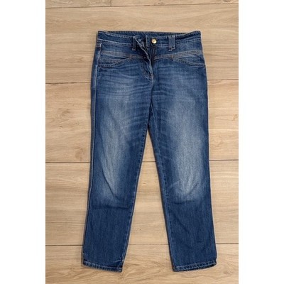 Closed Pedal Pusher Jeans Blue High Waist Cropped Denim Made in Italy Womens 28