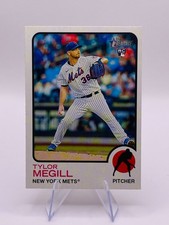 Tylor Megill 2022 Topps Heritage #140 New York Mets Rookie Card MLB. rookie card picture