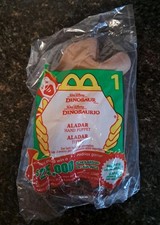 Vintage McDonald's Happy Meal Toy 2000 Disney's ALADAR Dinosaur Hand Puppet  1
