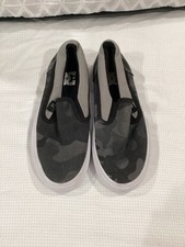 Zapato de skate DC Kids manual sin cordones gris camuflaje niños talla 13,5