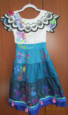 Disney Parks Encanto Mirabel Dress Costume Sz 5 6 Polyester Chest 26 Length 30.5