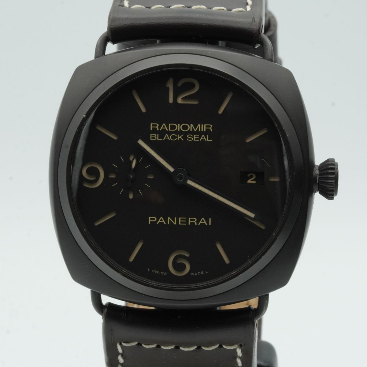 PANERAI RADIOMIR BLACK SEAL PAM00292 HERREN UHR KERAMIK HANDAUFZUG