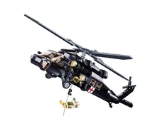 US UH-60 Marine Medical Black Hawk Military Helicopter Building Block Set | Gene