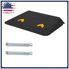 Heavy Duty Rubber Threshold Ramp 3.5" Rise 33000 lbs Capacity Portable Curb Ramp