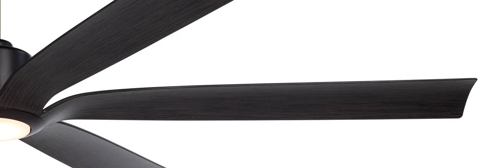 72" Casa Vieja Lomar Matte Black Damp LED Ceiling Fan with Remote - Image 4 of 4