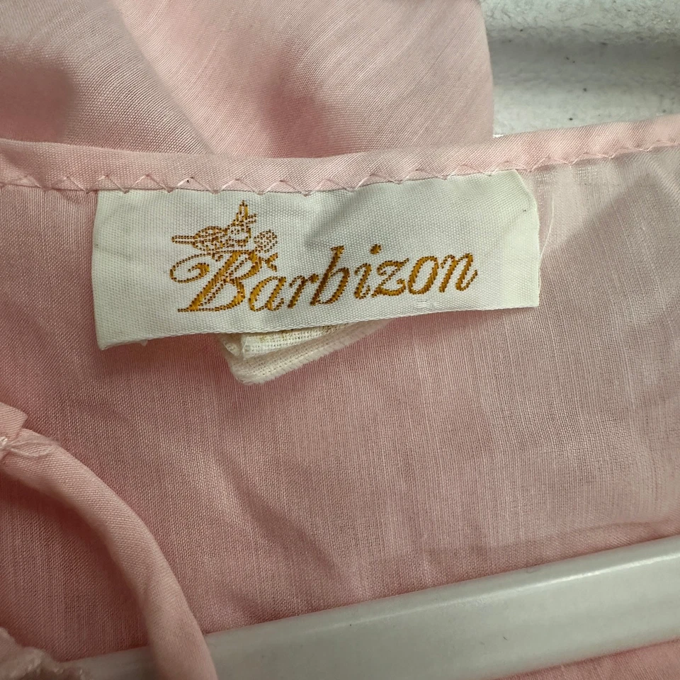 Bata Barbizon Mujer Vintage Talla M Rosa Cottagecore Transparente Femenina Romántica Foto 3 de 4