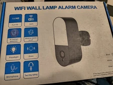 WiFi Wall Lamp Alarm Camera