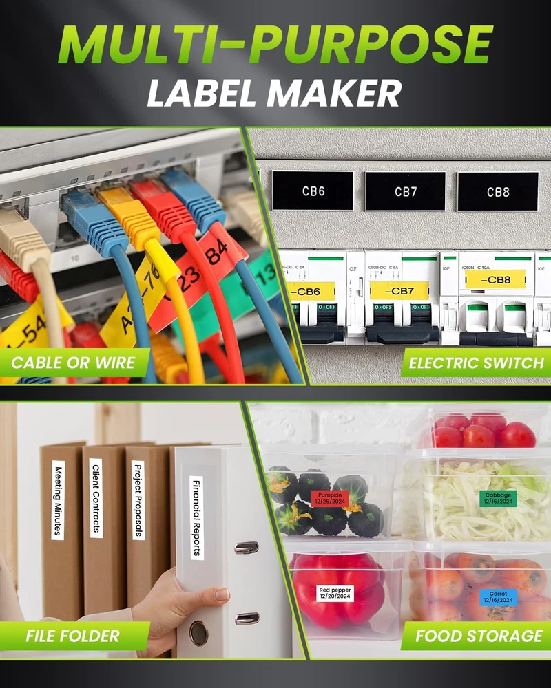 H1100 Portable Label Maker Machine with Backlit Screen for Easy Organization H1100 Portable Label Maker Machine with Backlit Screen for Easy Organization