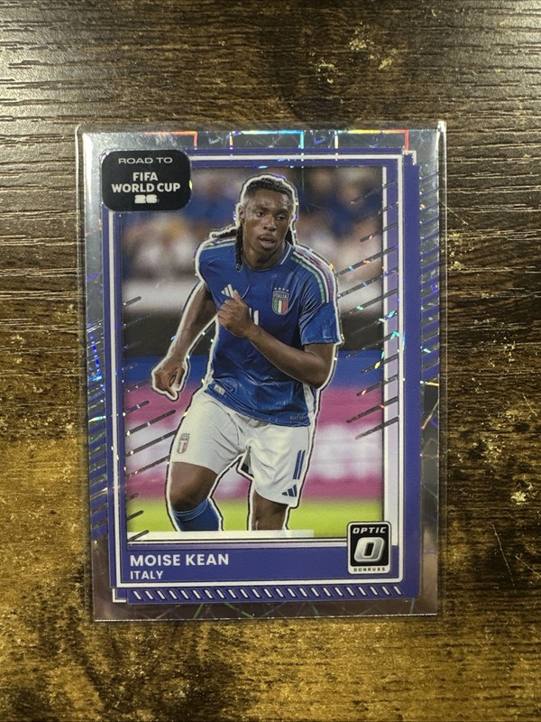 MOISE KEAN 2025-26 Panini Donruss World Cup Optic Velocity Prizm Italy #111