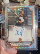 2026 Bowman Chrome Prospect Autographs Jhonny Level Giants BMA-JLE Autograph