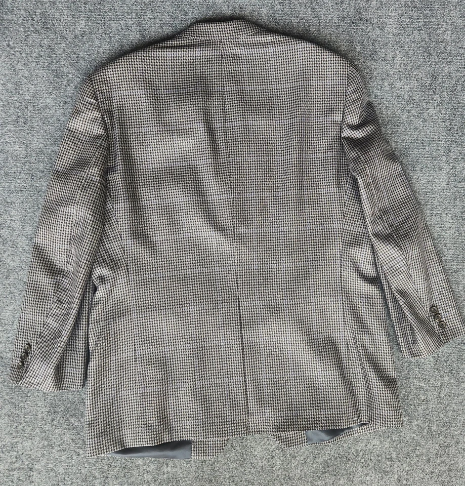 Vintage Chaps Ralph Lauren Sports Coat Blazier 3 Button Men's 46R Silk Wool - Image 4 of 4