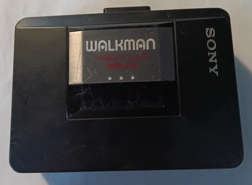 VTG Sony Walkman WM-A12  Cassette Player Black For Parts Non Working