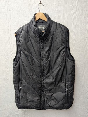 Stussy Gear Black Thermolite Insulated Puffer Vest Outdoor Streetwear Men's XL