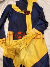 Men Cosplay Costume Zentai Full Body Suit Spandex X-Men Cyclops Extra Large XL