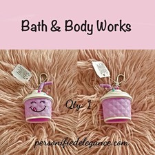 NEW Bath  Body Works Purple Faceted Drink PocketBac Holder Bag Charm Keychain