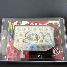 2021 Panini Elements - Future Signs Elijah Mitchell #FS-EMI Red /50 (AU, RC)