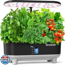 Hydroponics Growing System Kit, 16 Pods Indoor Garden with 28W Full Spectrum 