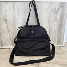 Tory Burch Black Nylon Diaper Baby Shoulder Bag Crossbody Large