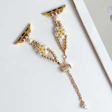 Metal Pearl Bracelet Band for Apple Watch Ultra Series 10 9 8 7 6 5 SE 4 3 2 1