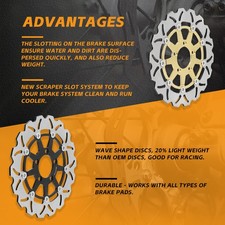Motorcycle & Scooter Brake Disc Rotors for Kawasaki Ninja ZX11 for