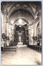 Antigua Postal México TLAXCALA Santuario Ocotlán Interior RPPC