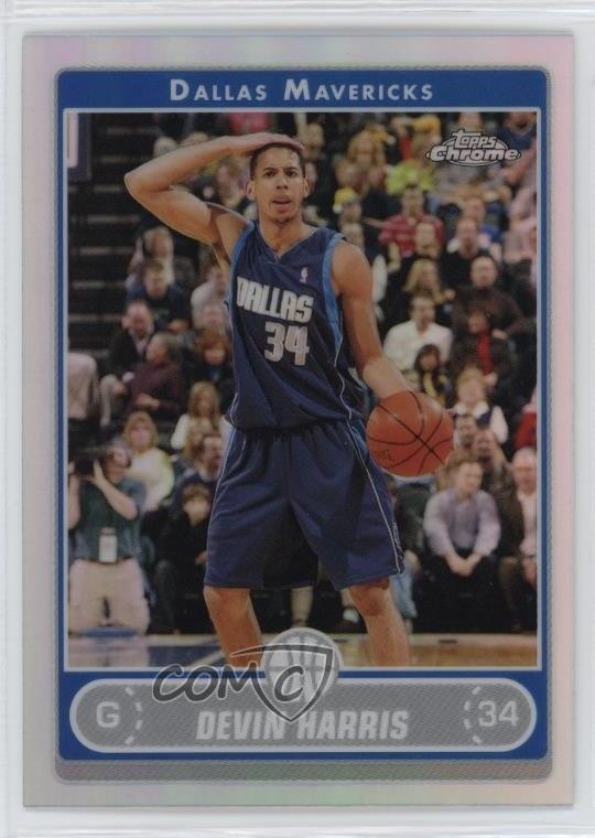 2006-07 Topps Chrome Refractor Devin Harris #87 1gh7