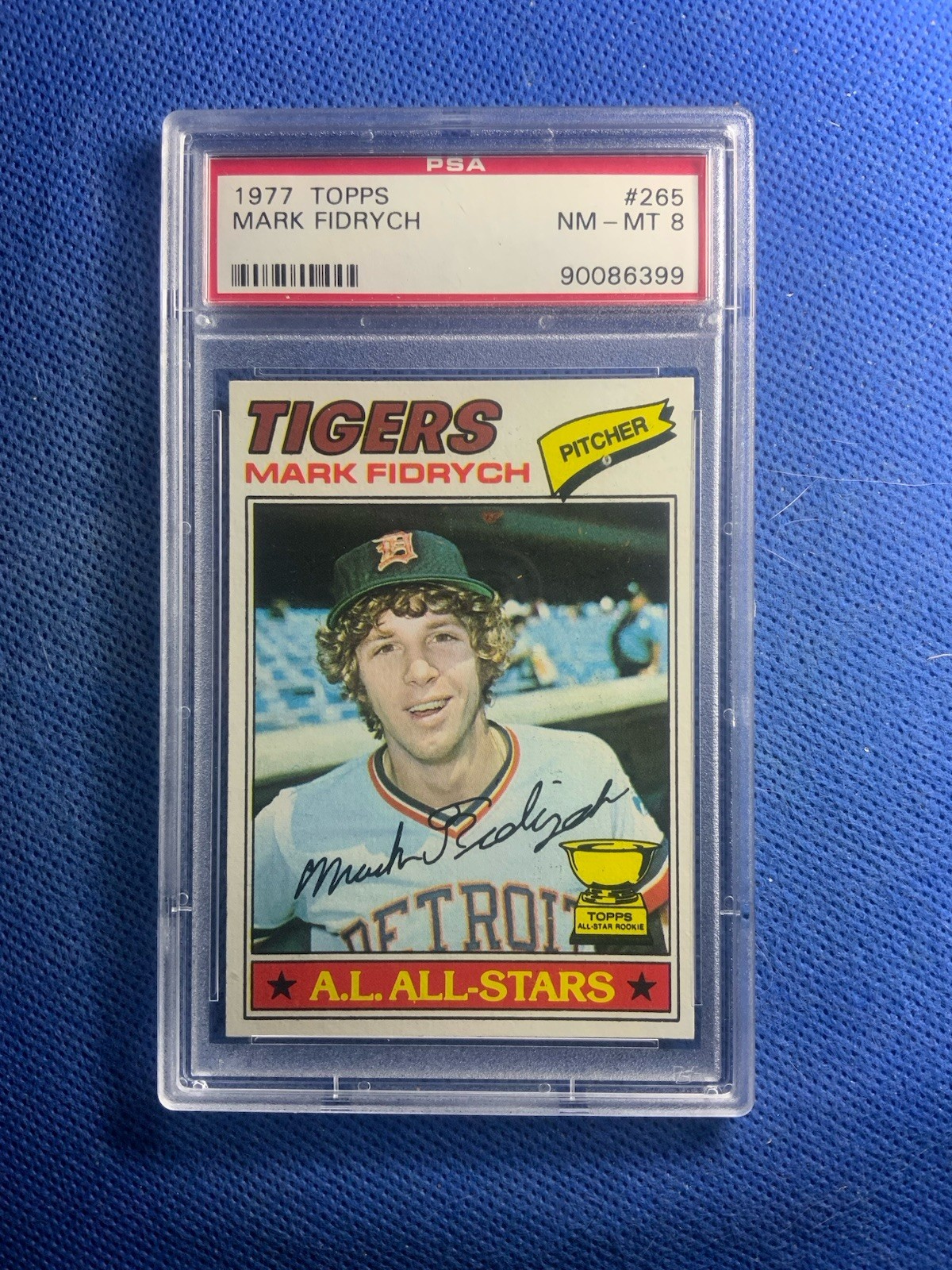 1977 TOPPS #265 MARK FIDRYCH ROOKIE RC PSA 8