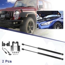 2 Pcs Front Hood Lift Supports Struts for Jeep Wrangler (JK) 2007-2018 Black