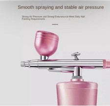 Airbrush-Kit Rechargeable Cordless Airbrush Compressor Nail Art, Cake Decor, Mak