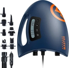 OutdoorMaster 20PSI High Pressure SUP Air Pump Shark - Intelligent Dual Stage In