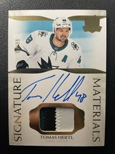 21-22 The Cup Hockey Signature Materials Patch Auto SP-TH Tomas Hertl #/99