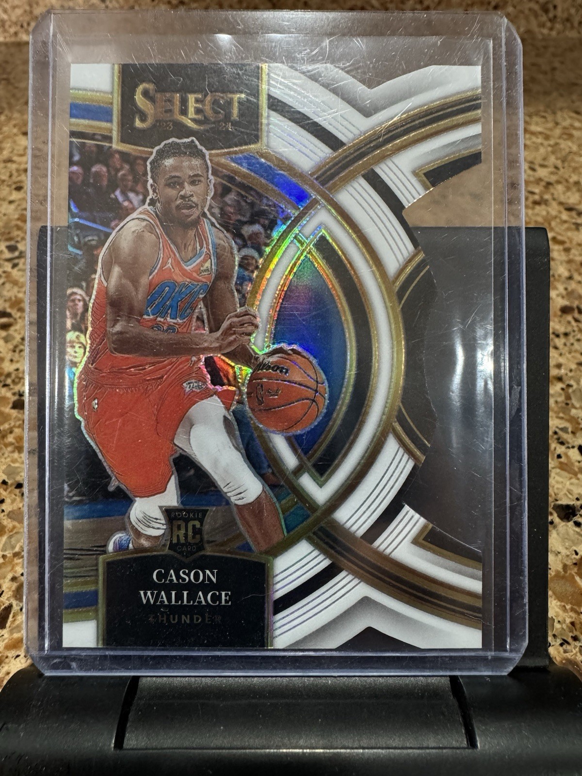 2023-24 Panini Select - Premier Level Cason Wallace #103 White Prizm DieCut /149