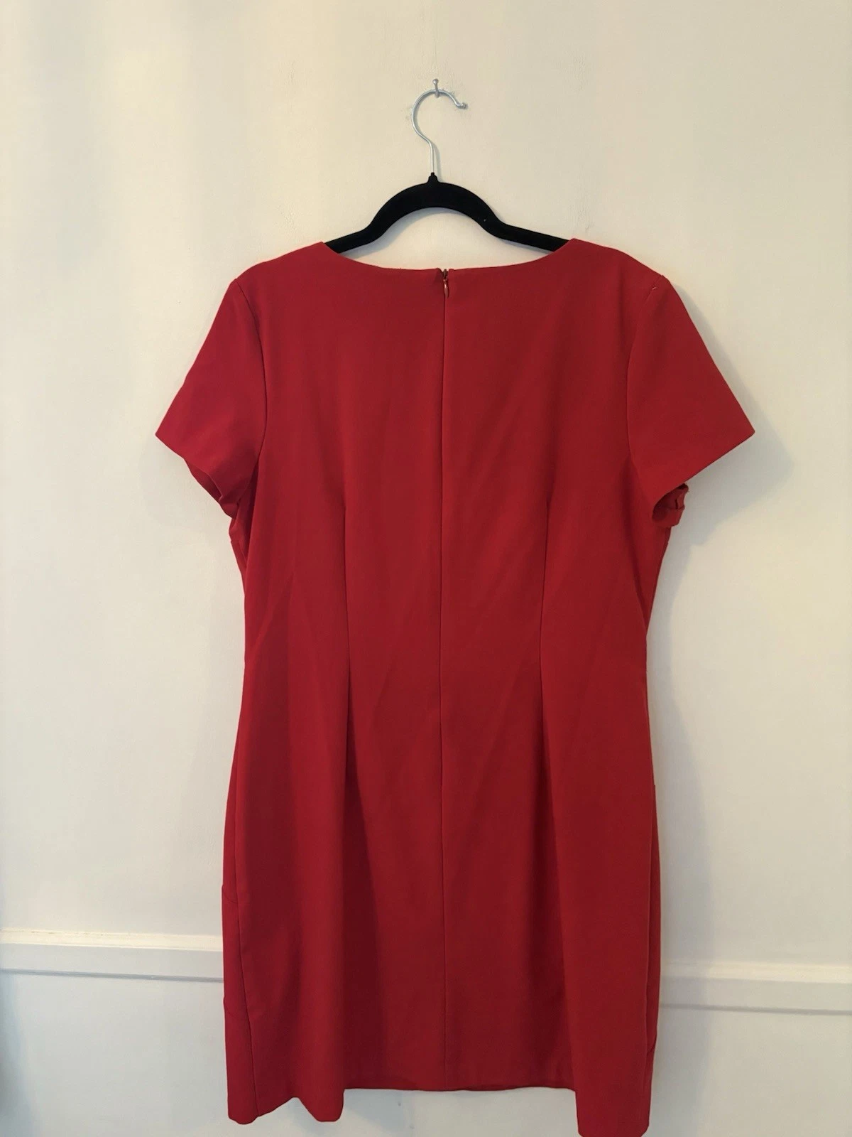 Abito donna rosso Alyx Limited maniche corte zip dietro taglia 16