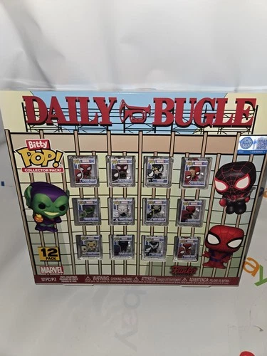 Funko Bitty Pop! Marvel: Spider-Man - 12 Pack - Includes Spider-Man, Venom, Gree