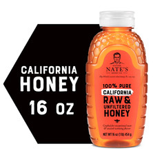 Nature Nate's Organic Honey: Raw and Unfiltered Honey - 16 fl oz Gluten-Free