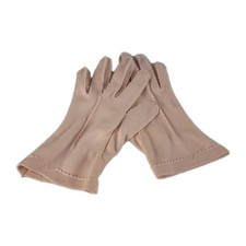 Vintage Women's Pink Nylon Formal Gloves Stretch Size M