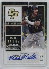 2015 Contenders College Ticket Cracked Ice 23/23 Mark Mathias (Batting) Auto 1u0