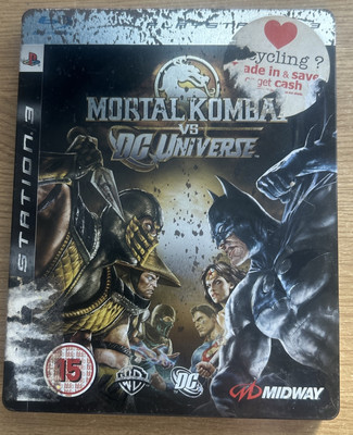 PS3 Mortal Kombat vs DC Universe Rare Steelbook Edition - Sony PlayStation 3