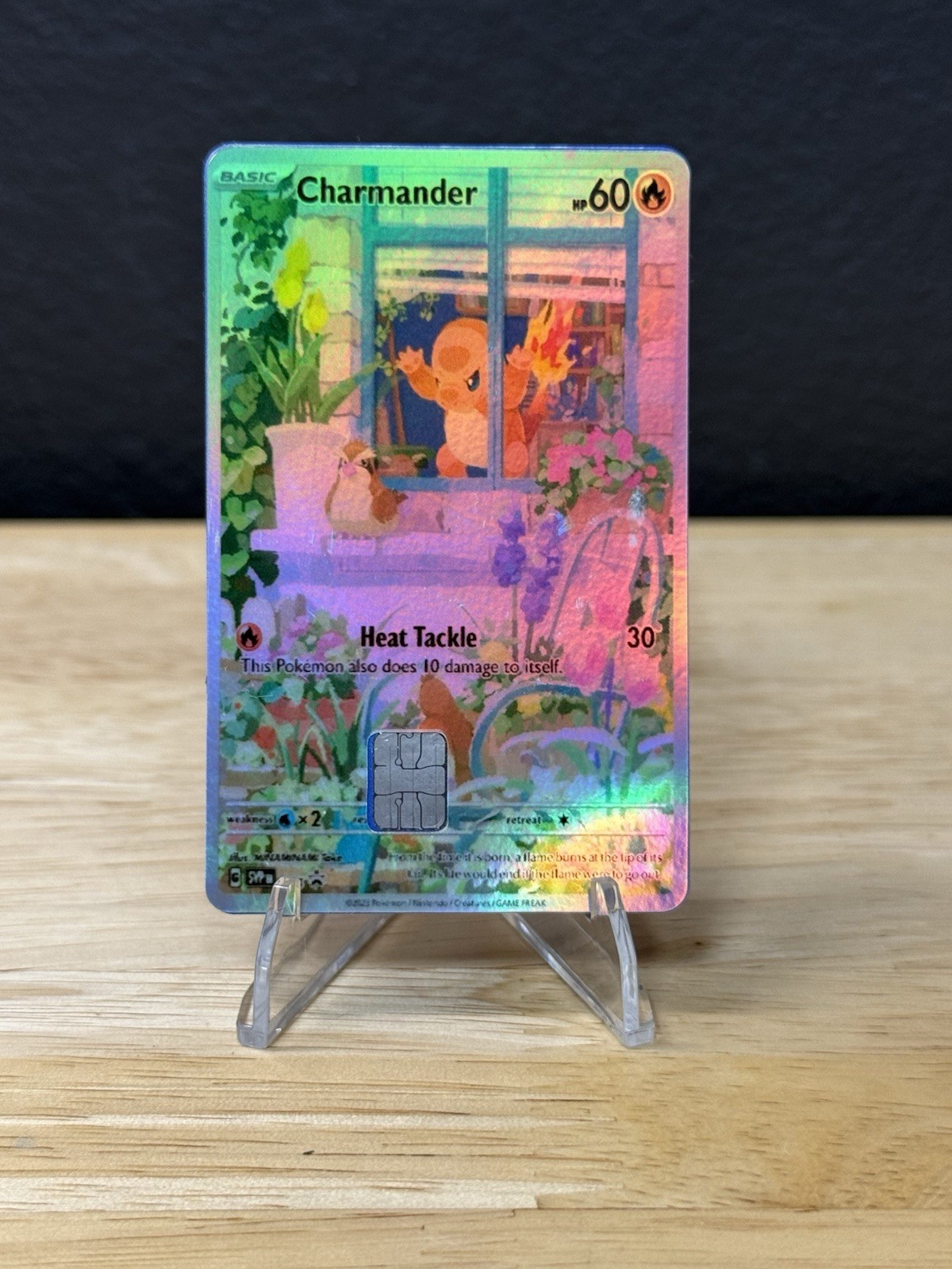 Charmander Holo Pokémon Debit Card Skin