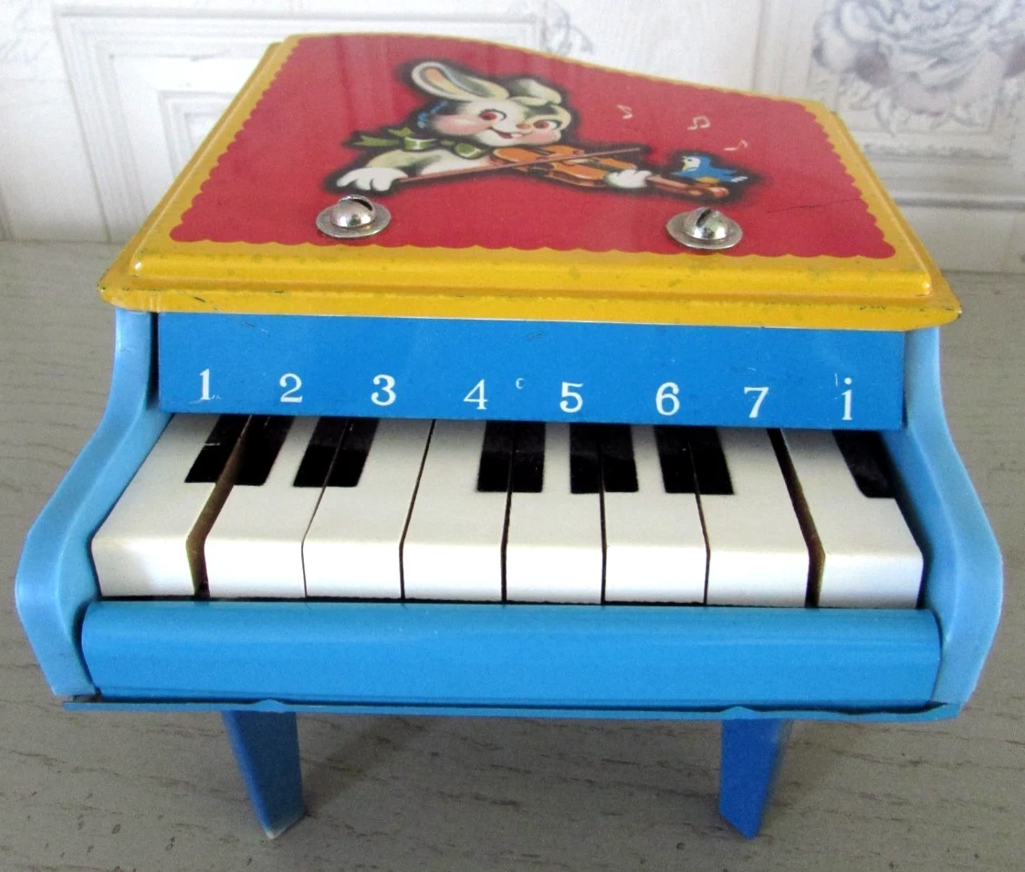 PETIT PIANO ANCIEN en bois Jouet d'enfant vintage EUR 15,00 - PicClick FR