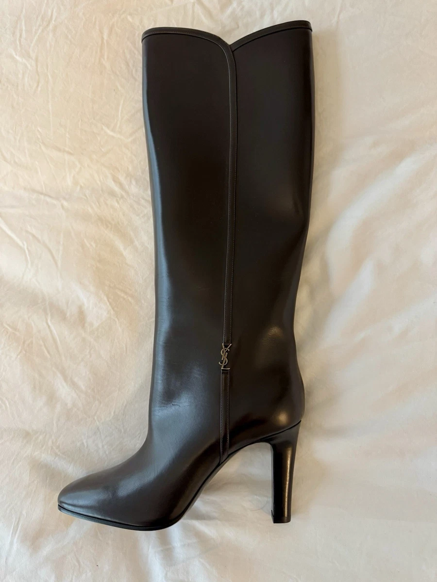 Saint Laurent High (3-3.9 in) Heel Height Knee High Boots for