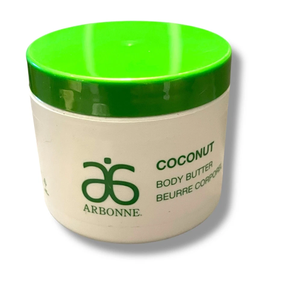 Arbonne 椰子身体油 4 盎司保湿霜皮肤护理无麸质素食密封 — 第 3/4 张图片