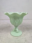 VTG Triple Stem Jadeite Westmoreland Doric Ruffle Candy Compote - WG 1950s