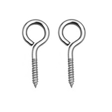 IDEALSV 40 Pcs Stainless Steel Screw Eyes Screw Hooks, 2 Inch Heavy Duty Eye ...