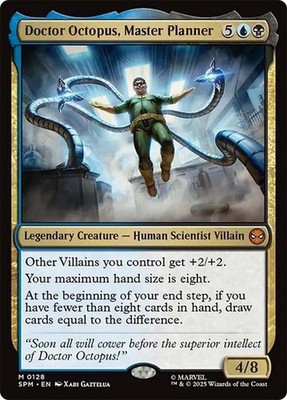 NM Doctor Octopus, Master Planner, MTG, Marvel's Spider-Man, Magic, 128