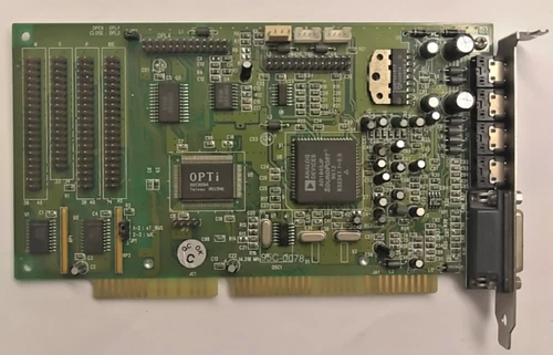 SCHEDA AUDIO ANALOG DEVICES AD1845JP OPTI 82C929A BUS ISA 16BIT SOUND BLASTER