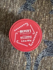 Mrs Meyer's Clean Day Peppermint Soy Candle 2.9 Oz 82 G Holiday Tin Jar
