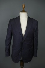 Suitsupply Navy Wool Single Breasted Peak Lapel Formal Blazer Jacket Size 52