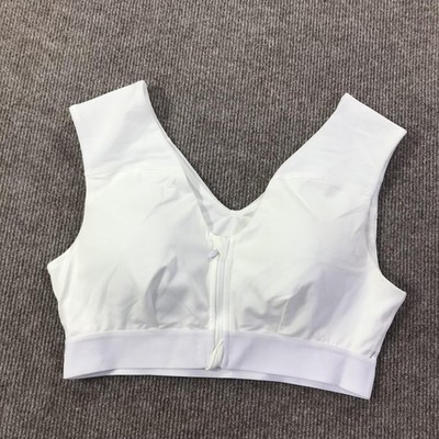 Tommie Copper Sports Bra Womens Large White Shoulder Support Activewear Gym Yoga