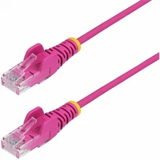 StarTech.com 3ft Pink Slim CAT6 Ethernet Cable, Slim Snagless RJ45, UTP, LSZH,